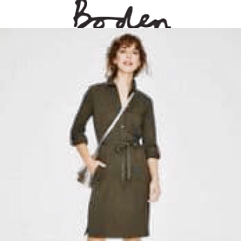 Boden Terese jersey waist tie dress size 14